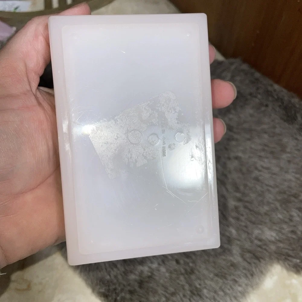 1984 Vintage Pink Lucite Acrylic Cosmetic‎ Trinket Jewelry Box with Flowers